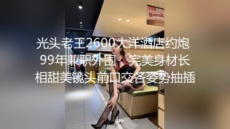 光头老王2600大洋酒店约炮 99年兼职外围，完美身材长相甜美镜头前口交各姿势抽插